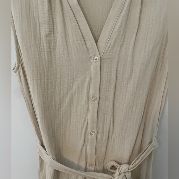 Anthropologie DREW Midi High/Low Tank Dress, Cream Size - Picture 5 of 6